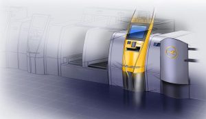 Lufthansa Ticketschalter / ticket machine