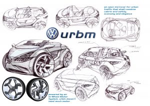 VW URBM – future urban car concept