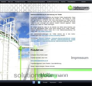 Haltermann Homepage