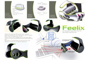 rfid / infrared: blind aid orientation handheld FEELIX