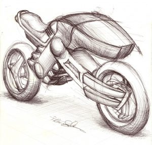 OFX hybrid motorcycle design studies